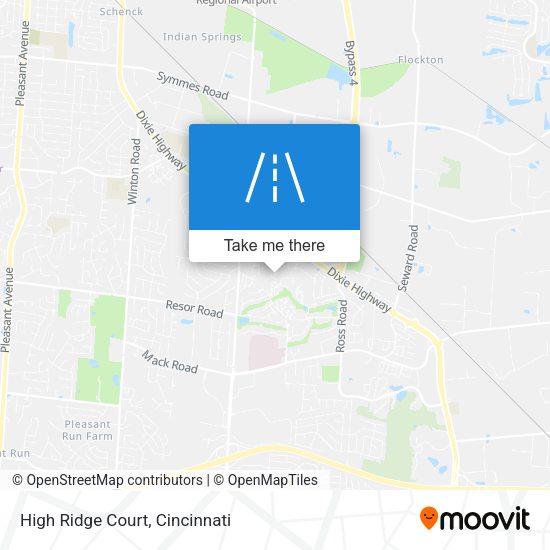 High Ridge Court map