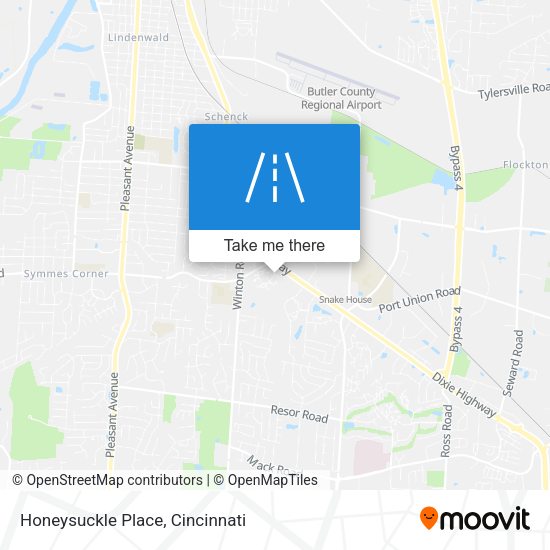 Mapa de Honeysuckle Place