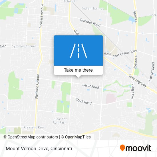 Mount Vernon Drive map
