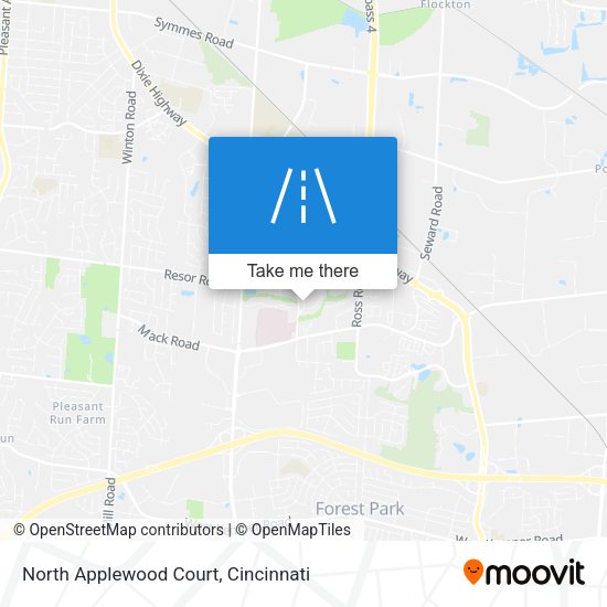North Applewood Court map