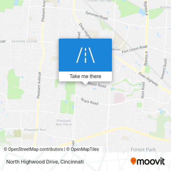 North Highwood Drive map