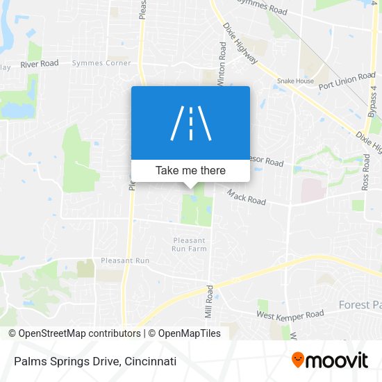Mapa de Palms Springs Drive