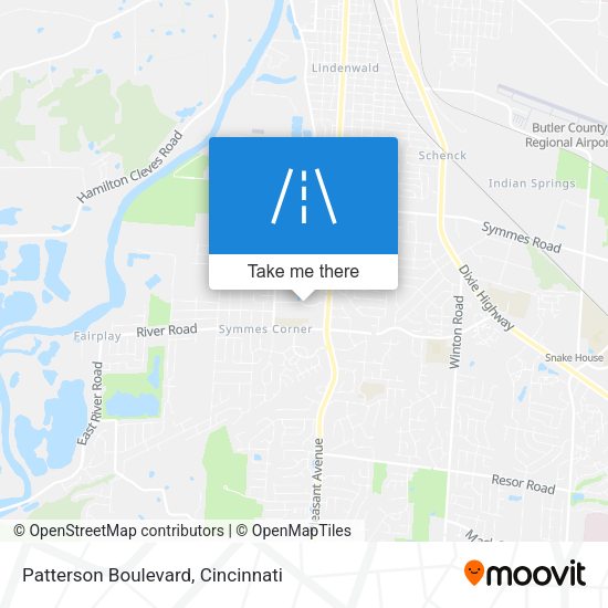 Patterson Boulevard map