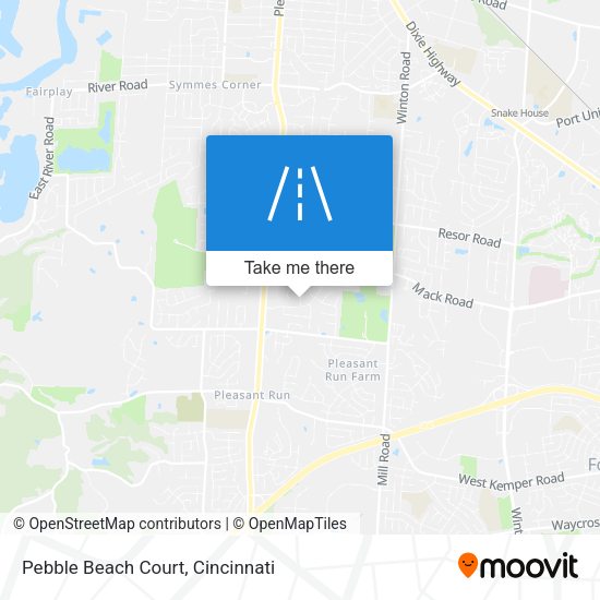 Pebble Beach Court map