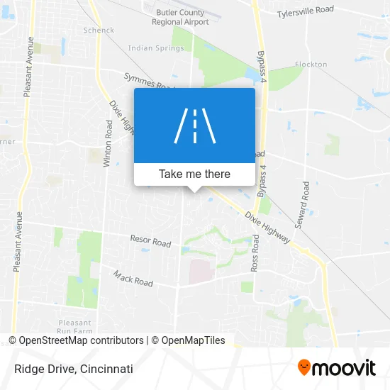 Ridge Drive map