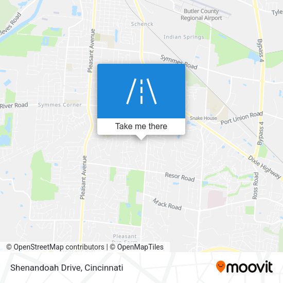 Shenandoah Drive map
