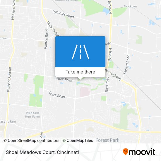 Shoal Meadows Court map