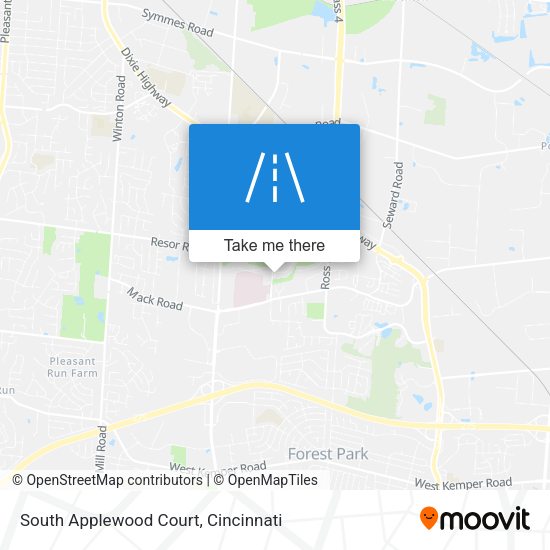 South Applewood Court map