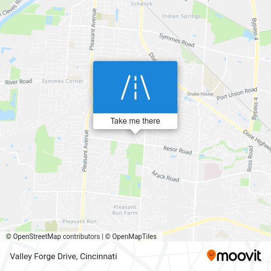 Valley Forge Drive map