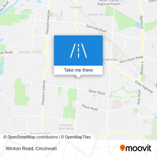 Winton Road map