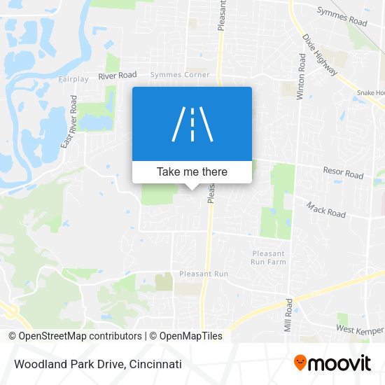 Mapa de Woodland Park Drive