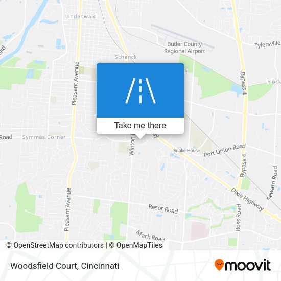 Woodsfield Court map