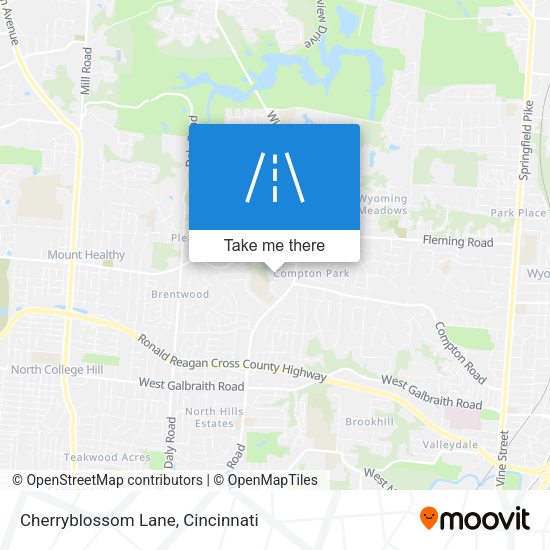 Cherryblossom Lane map