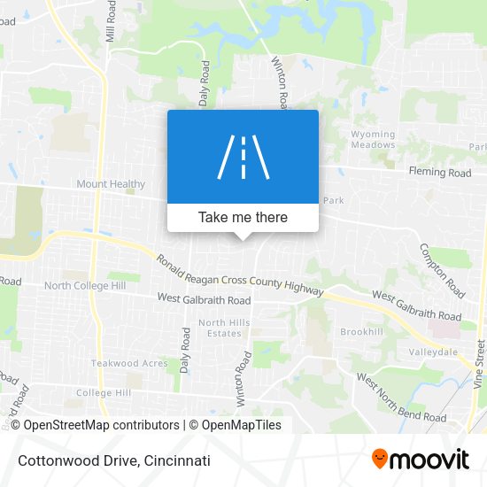 Mapa de Cottonwood Drive