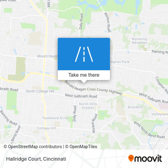 Mapa de Hallridge Court