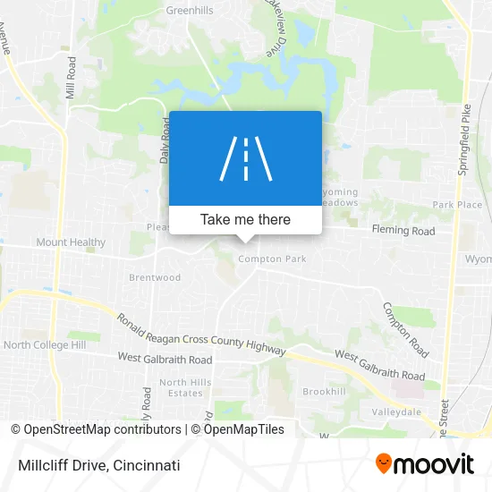 Millcliff Drive map