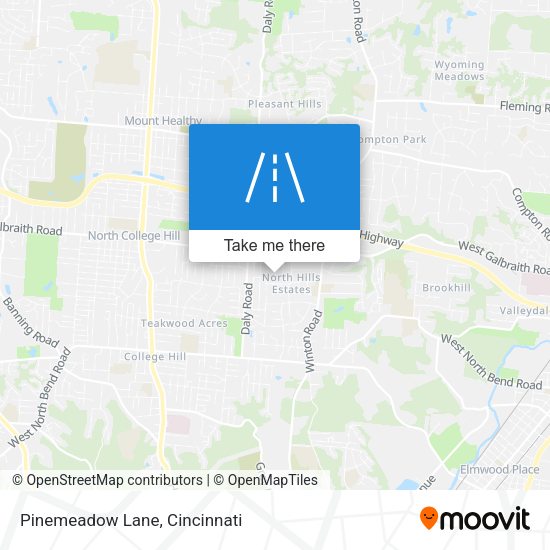 Pinemeadow Lane map