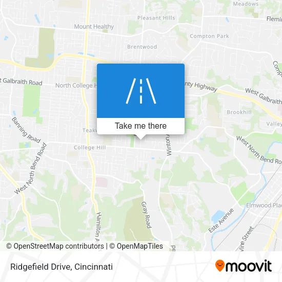 Ridgefield Drive map
