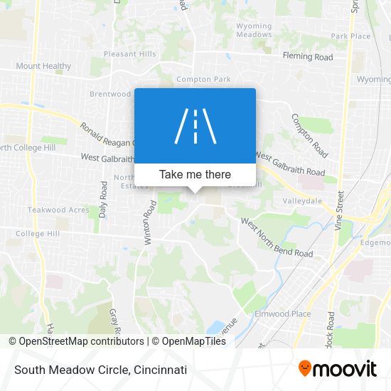Mapa de South Meadow Circle
