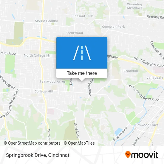 Springbrook Drive map