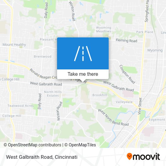 Mapa de West Galbraith Road