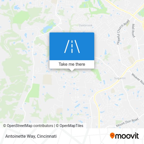 Mapa de Antoinette Way