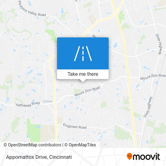 Appomattox Drive map