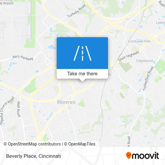 Beverly Place map