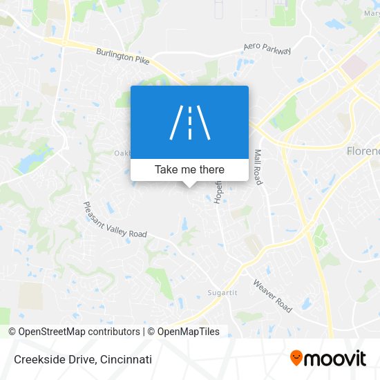 Mapa de Creekside Drive