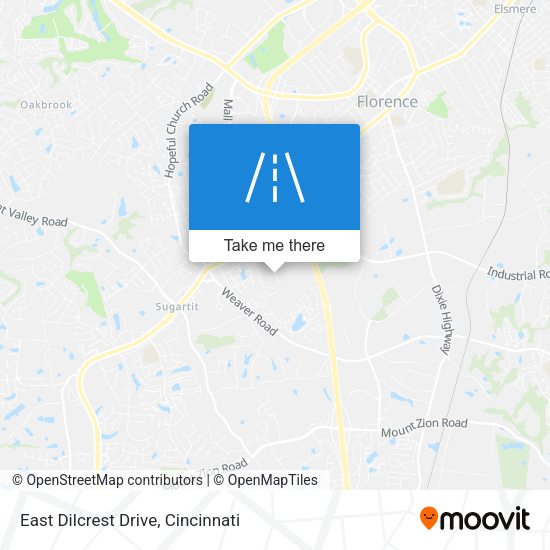 East Dilcrest Drive map