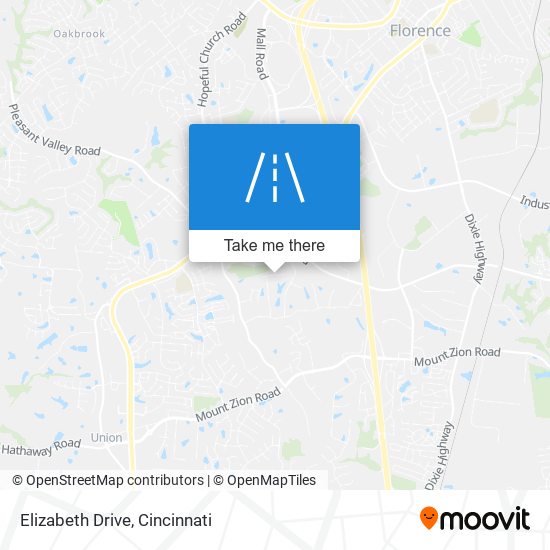 Elizabeth Drive map