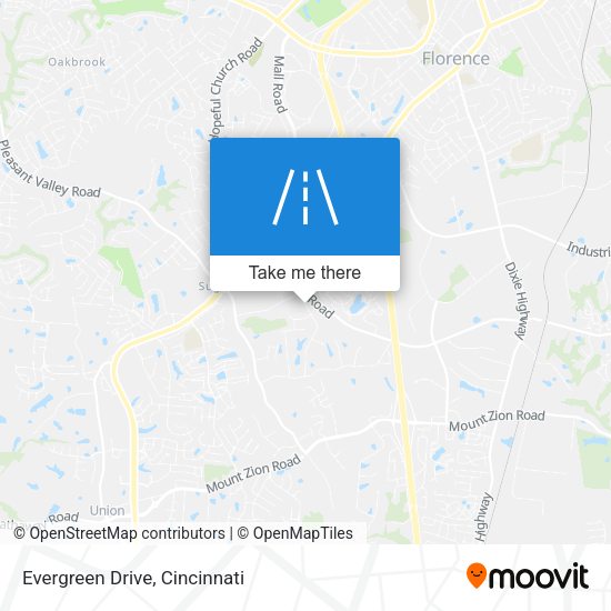 Mapa de Evergreen Drive