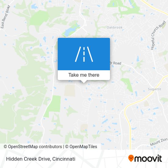Hidden Creek Drive map