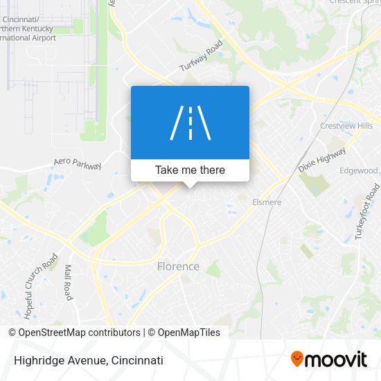 Mapa de Highridge Avenue