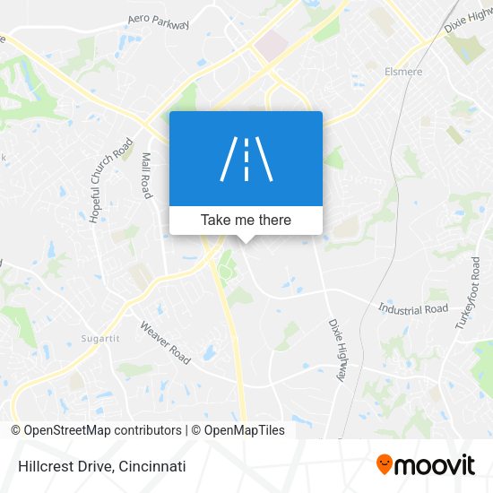 Hillcrest Drive map