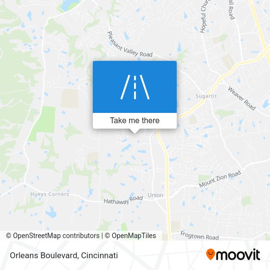 Orleans Boulevard map