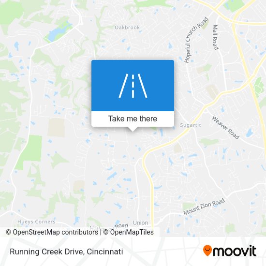Running Creek Drive map