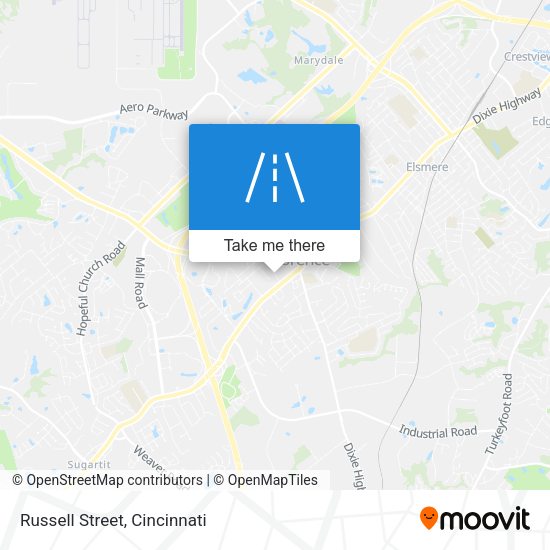 Mapa de Russell Street