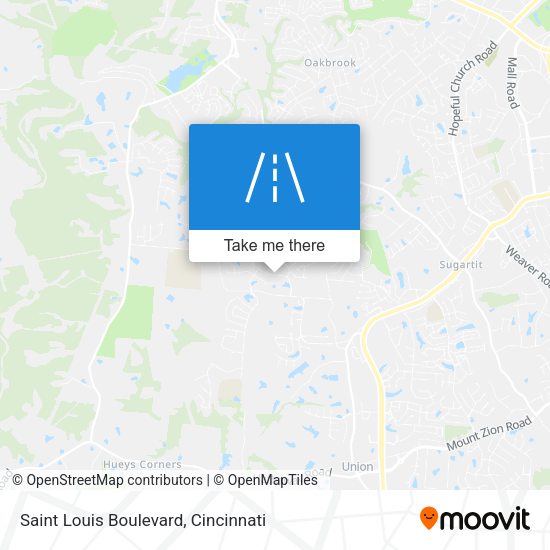 Mapa de Saint Louis Boulevard