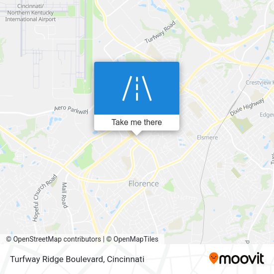 Turfway Ridge Boulevard map