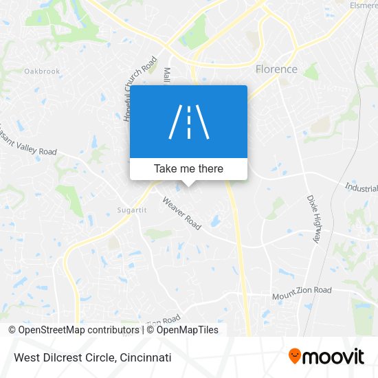 Mapa de West Dilcrest Circle