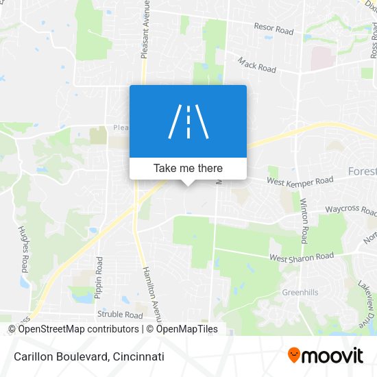 Carillon Boulevard map