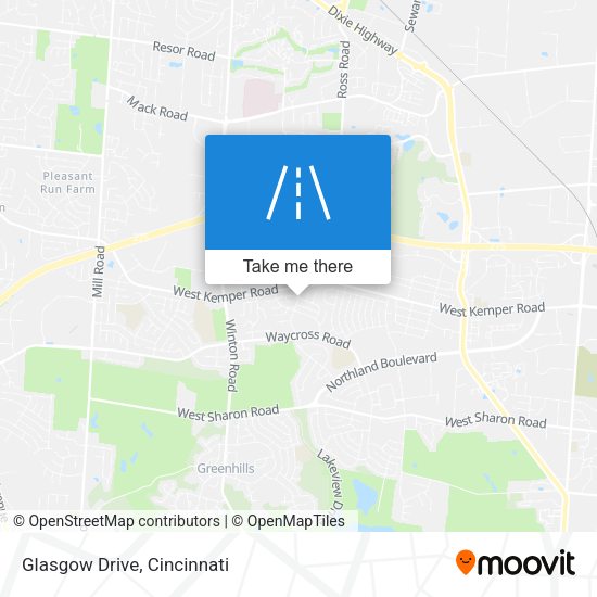 Mapa de Glasgow Drive