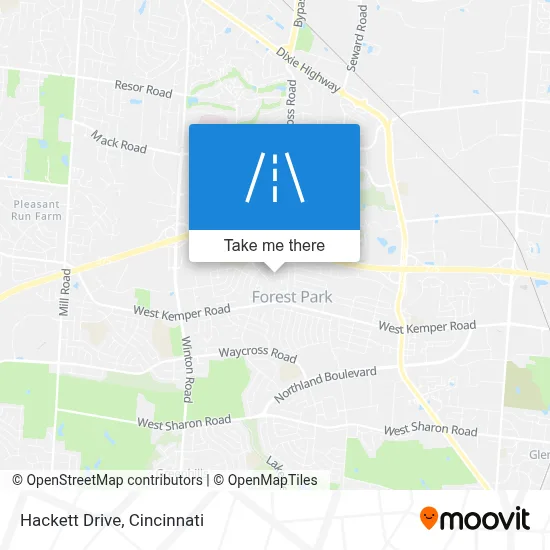 Hackett Drive map