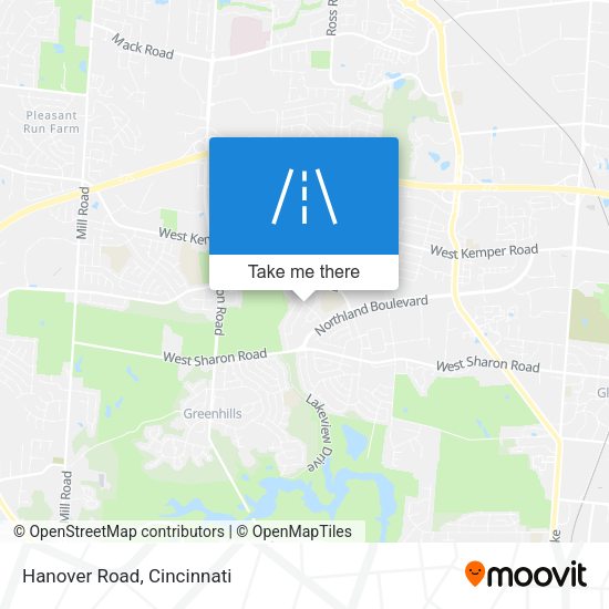 Hanover Road map