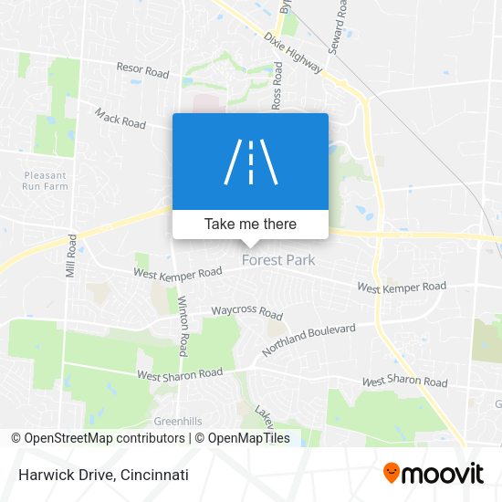 Mapa de Harwick Drive