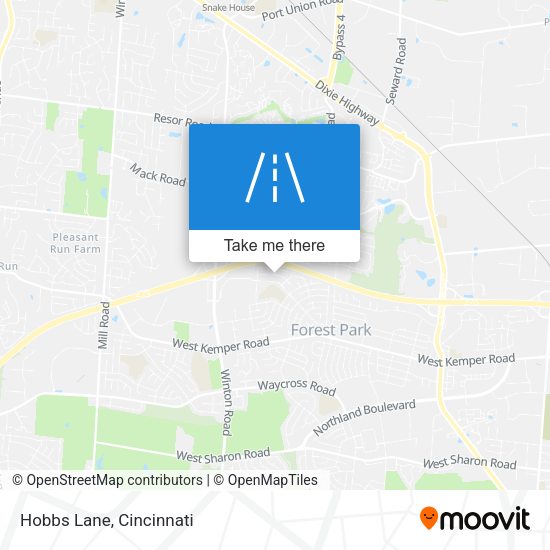 Mapa de Hobbs Lane