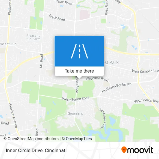 Inner Circle Drive map