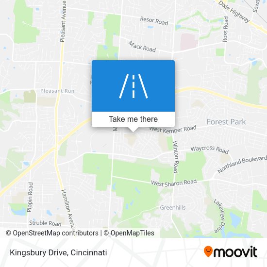 Mapa de Kingsbury Drive