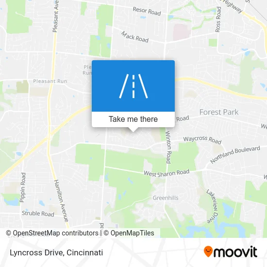 Lyncross Drive map